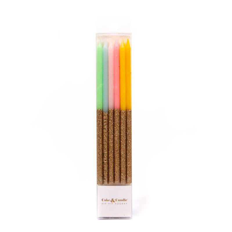 Glitter Dipped | Rainbow & Gold