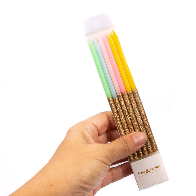 Glitter Dipped | Rainbow & Gold