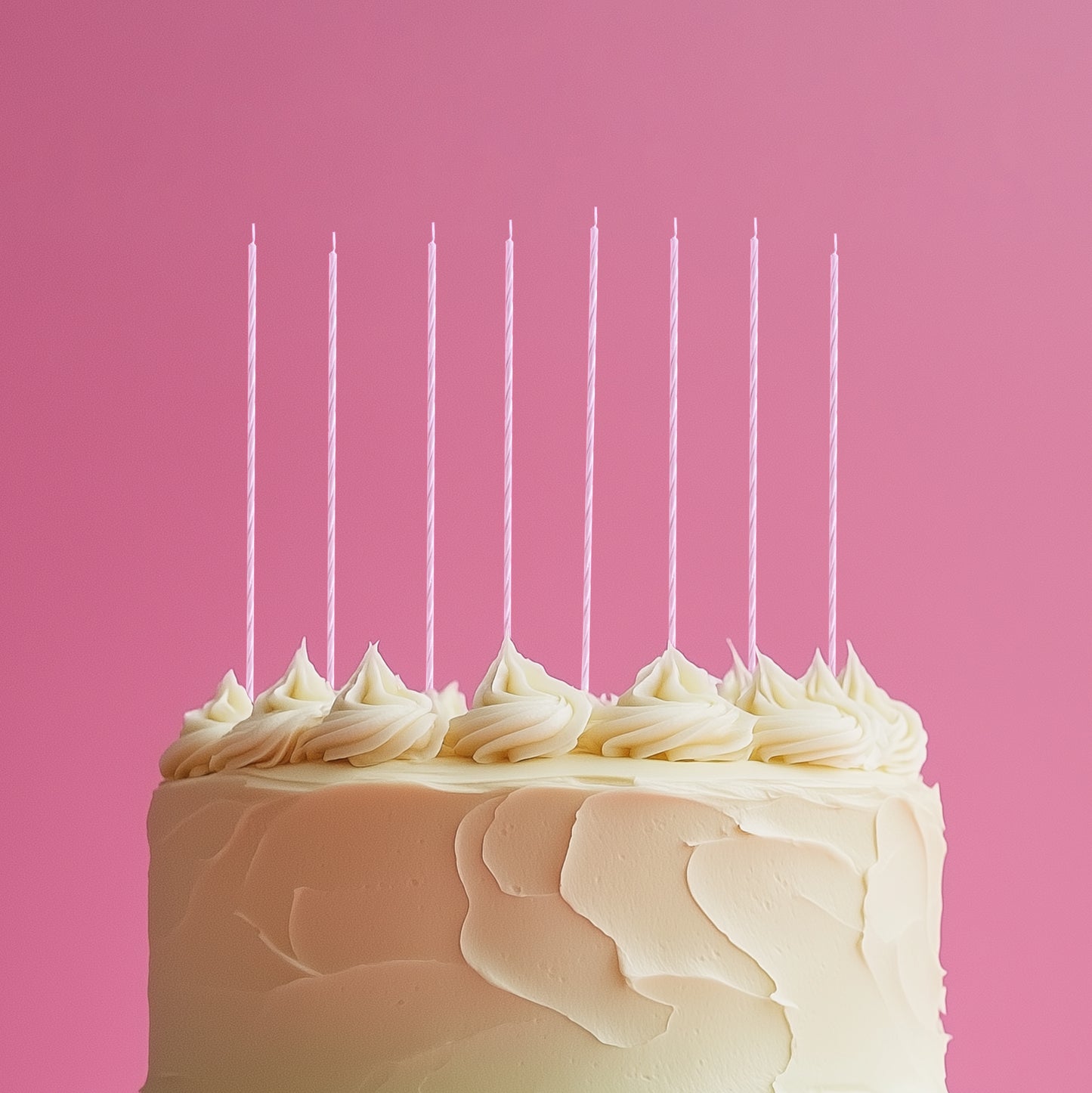 Fine Spiral Cake Candles | Pearl