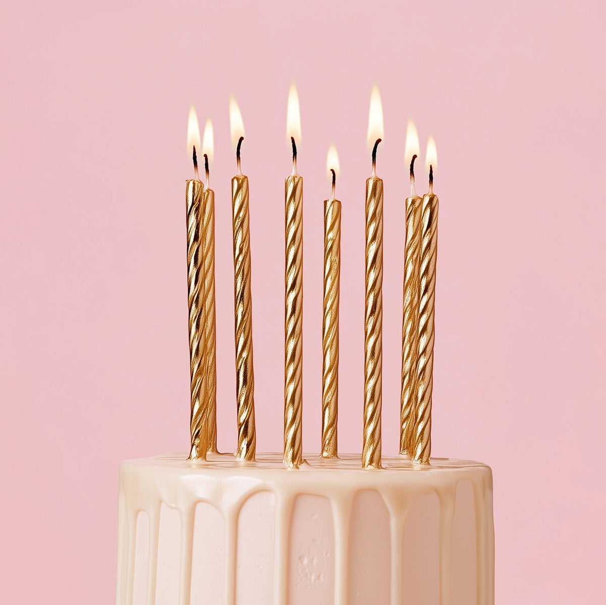 Twist Gold Candles