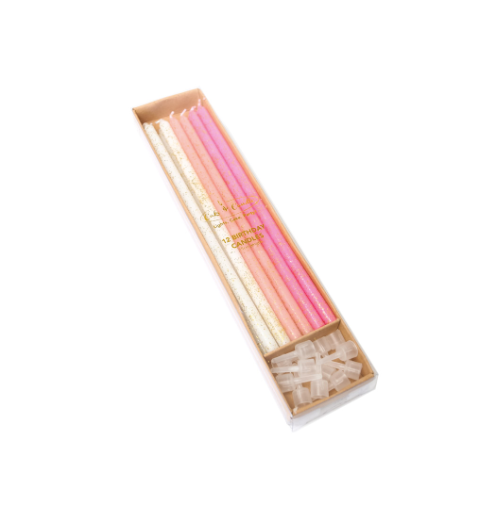 Glitter Candles | Pink