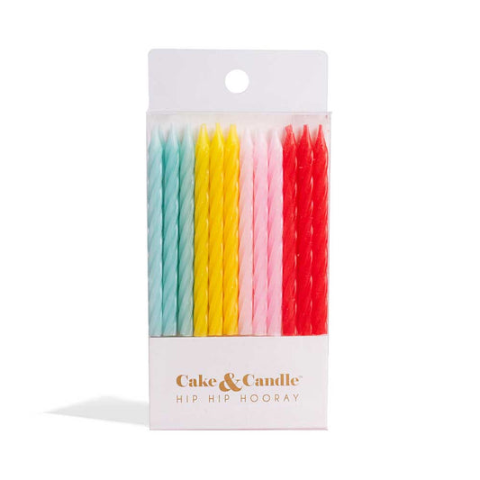Fun Combo Spiral Candles | Rainbow