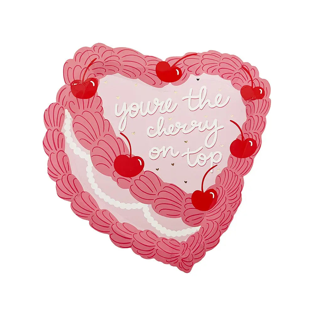 Cherry On Top Dessert Plates (8 Pack)