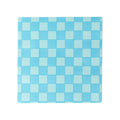 Checkered Light Blue Napkins (20 Pack)