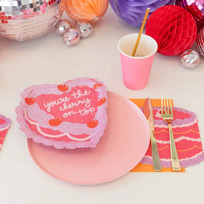 Cherry On Top Cake Large Napkin (16 Pack)