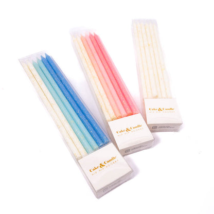 Glitter Candles | Blue