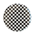Checkered Black & White Dessert Plates (8 Pack)