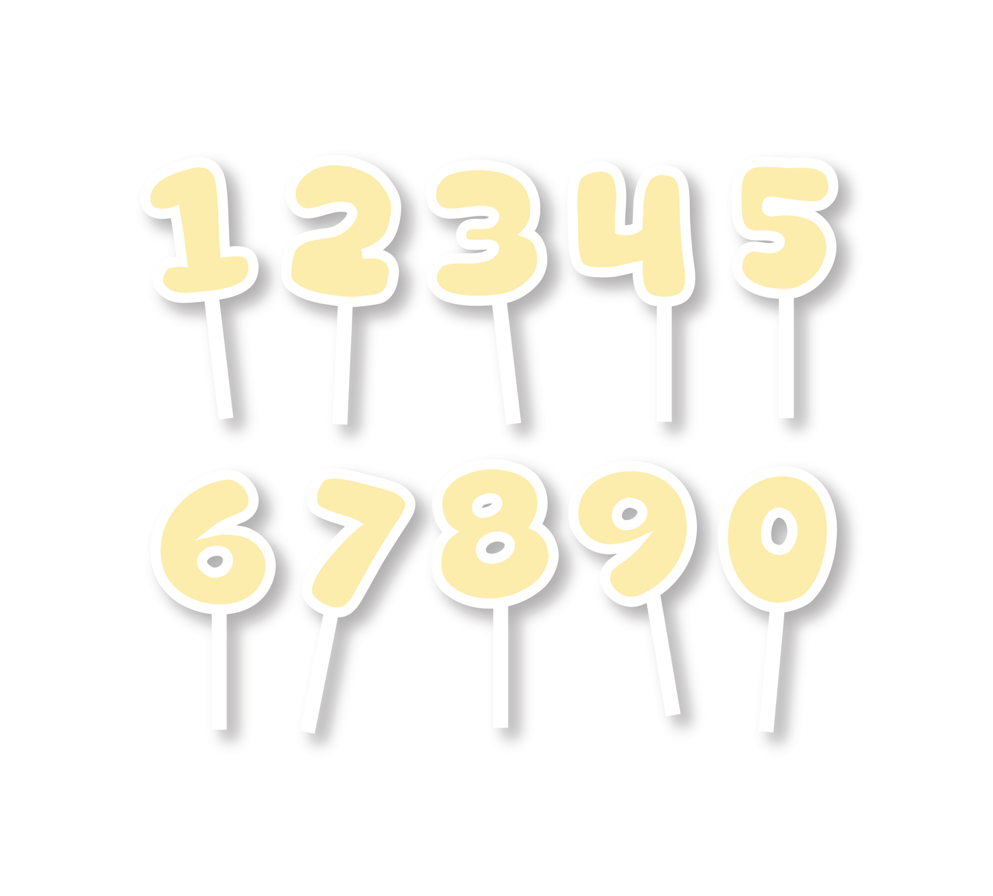 White & Lemon Bubble Topper