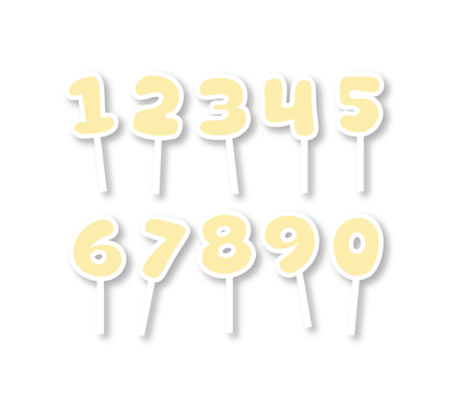 White & Lemon Bubble Topper
