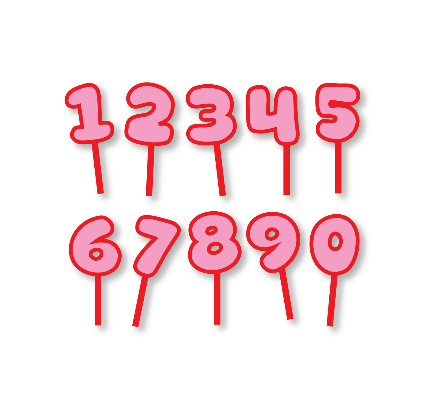Red & Pink Bubble Topper