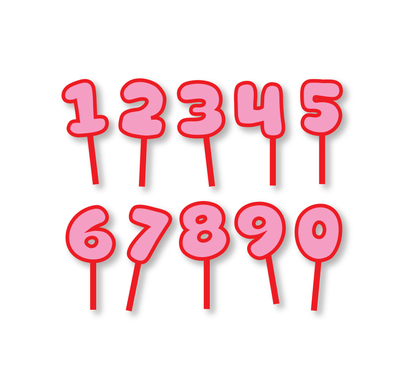 Red & Pink Bubble Topper