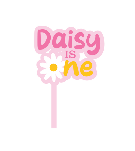 Daisy Birthday Cake Topper