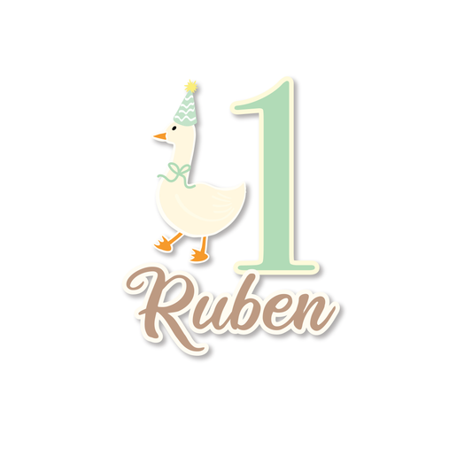 Party Goose Cake Topper Set