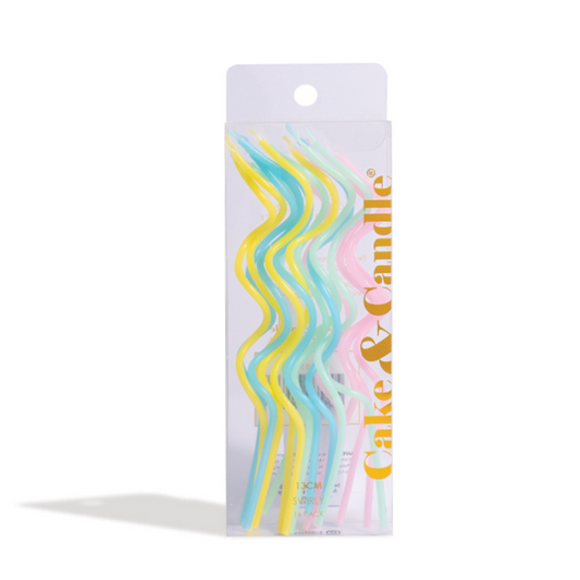 Swirly Cake Candles | Rainbow