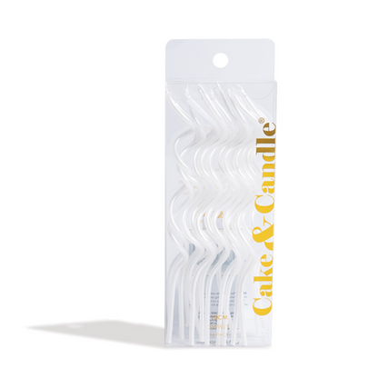 Swirly Cake Candles | Pearl
