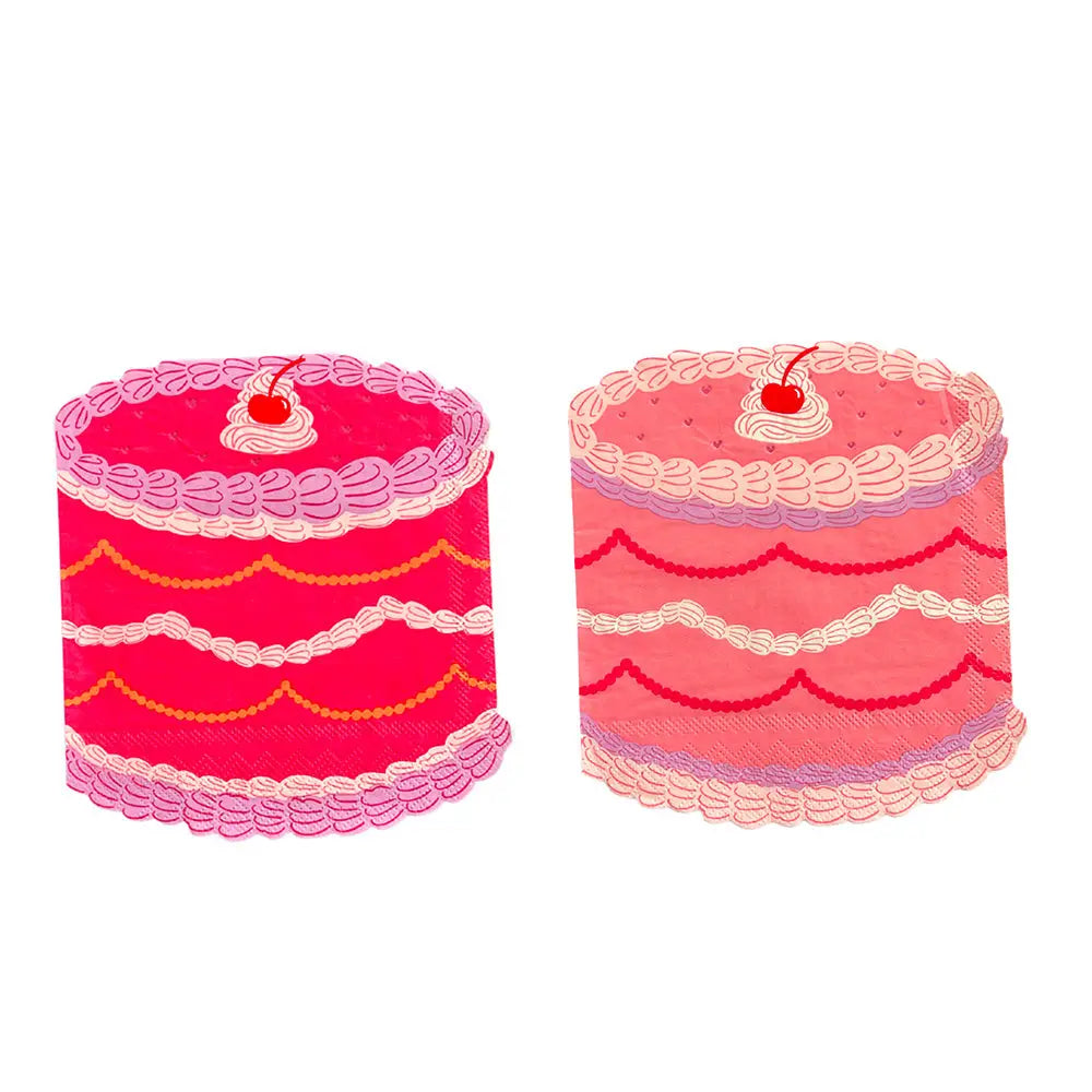 Cherry On Top Cake Large Napkin (16 Pack)