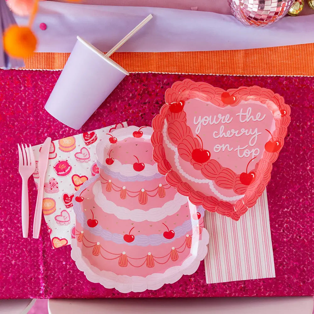 Cherry On Top Dessert Plates (8 Pack)