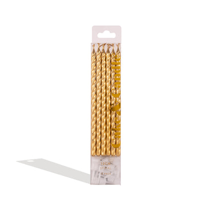Twist Gold Candles