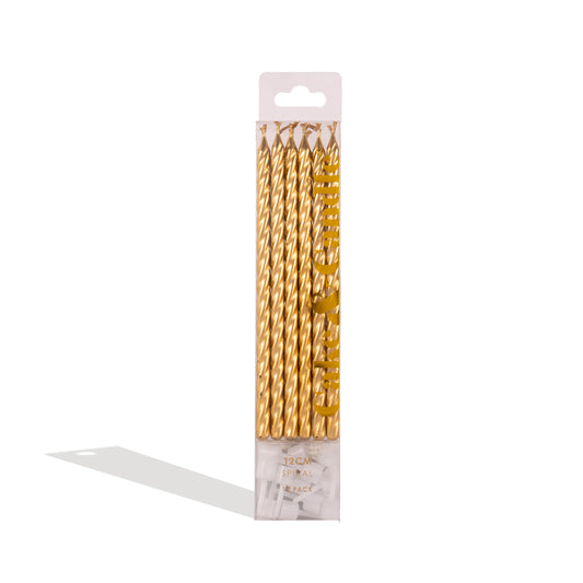 Twist Gold Candles