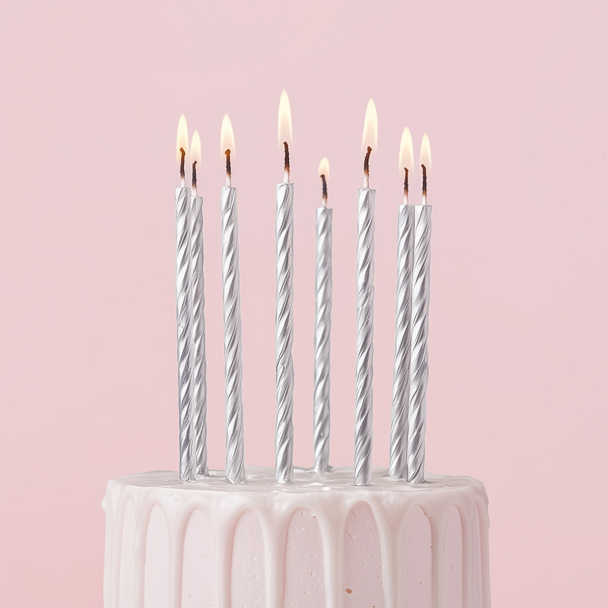 Twist Silver Candles