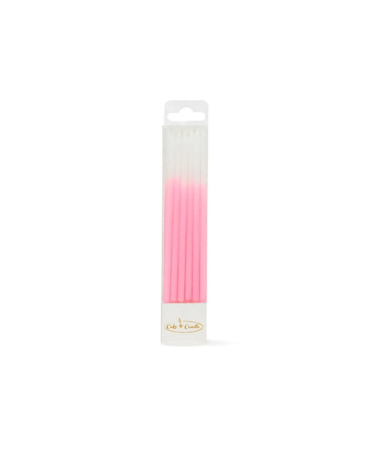 Ombre Cake Candles Pink